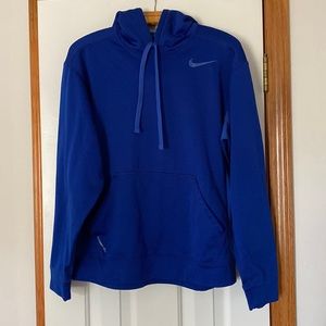 Nike therma fit blue hoodie sweatshirt